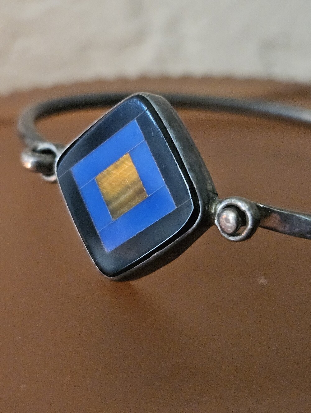 Vintage Mexico 925 Sterling Silver Bangle Bracelet